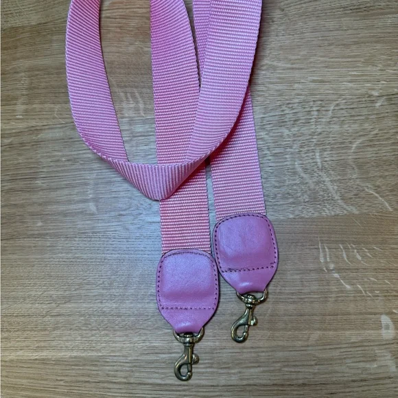 Clare V pastel Snakeskin Marisol crossbody Bag with pink strap - Picture 10 of 11